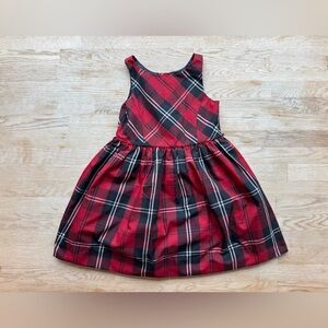 Polo by Ralph Lauren Red and Black Plaid Holiday Kids Dress